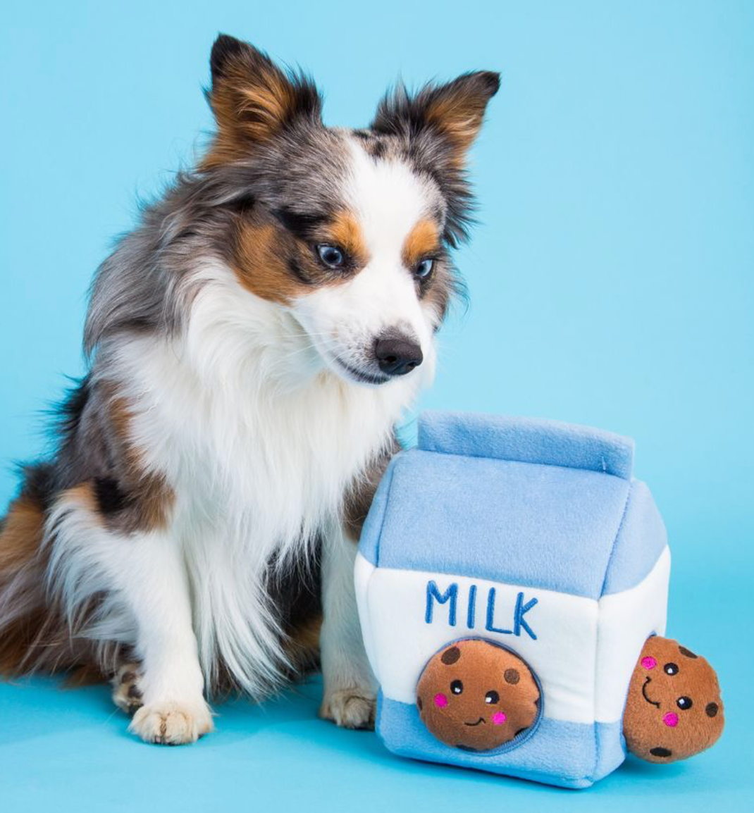 Zippy Burrow - Milk and Cookies - Dog Toy