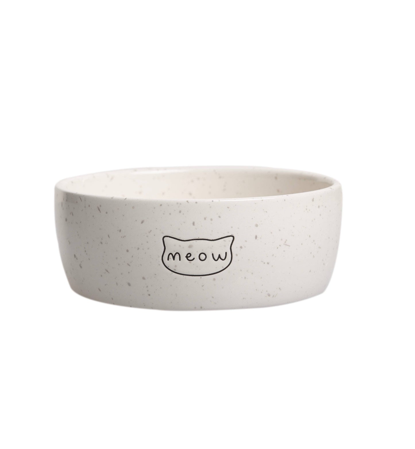 Speckled Cat Bowl, Water or Food Pet Dish, Small